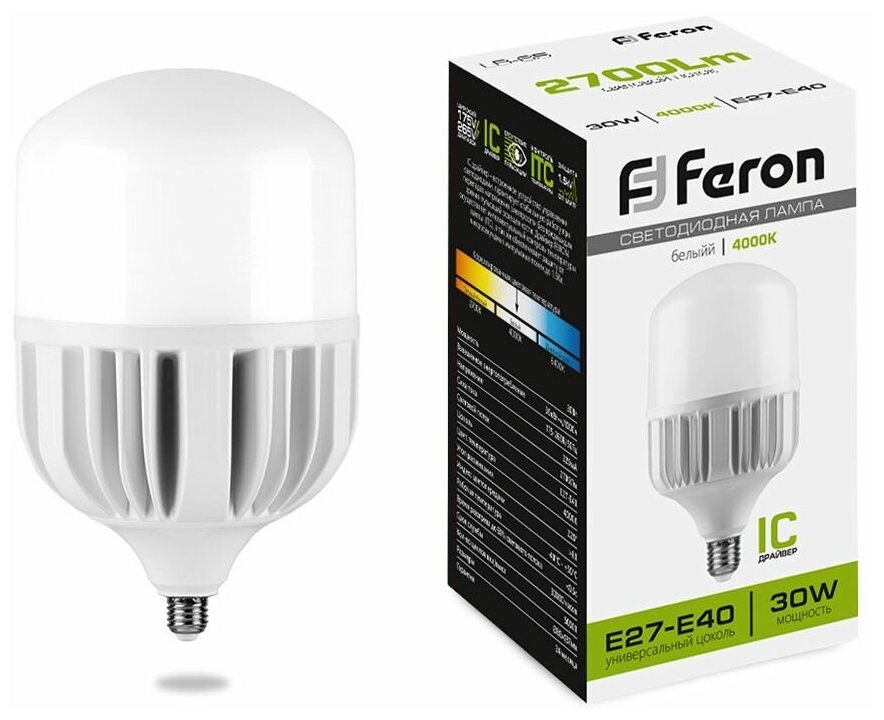 Лампа светодиодная Feron LB-65 25818 E27 T80