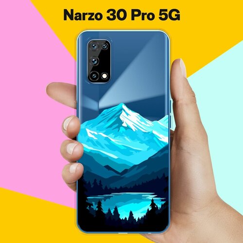 Силиконовый чехол на realme Narzo 30 Pro 5G Горное Озеро / для Реалми Нарзо 30 Про 5 Джи силиконовый чехол на realme narzo 30 pro 5g горы для реалми нарзо 30 про 5 джи