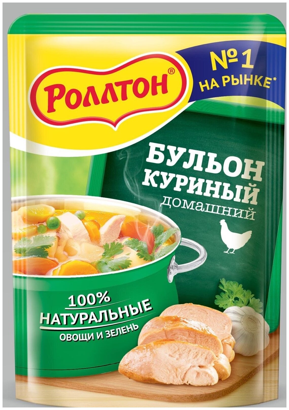 Бульон куриный "домашний" "Роллтон" 90г. 24 шт.