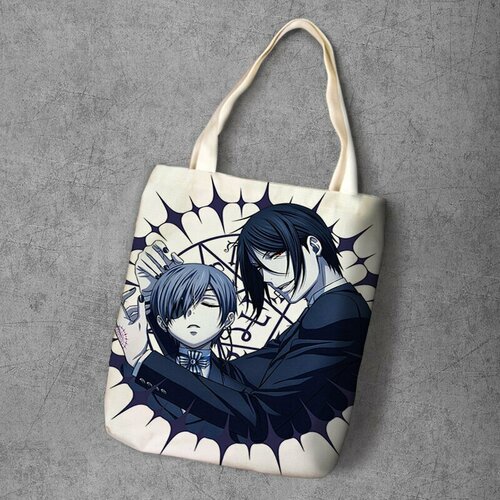 фото Сумка шоппер anime dakimakura, фактура рельефная, мультиколор