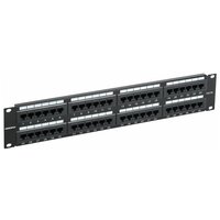 Патч-панель ITK PP48-2UC5EU-K05-G 19" 2U 48xRJ45 кат.6 UTP