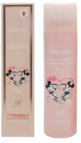 JMsolution Спрей солнцезащитный - Disney collection heart luminous rose SPF50+ PA++++, 180мл