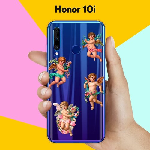 Силиконовый чехол Ангелочки на Honor 10i силиконовый чехол на honor 10i хонор 10i beautiful day vector прозрачный