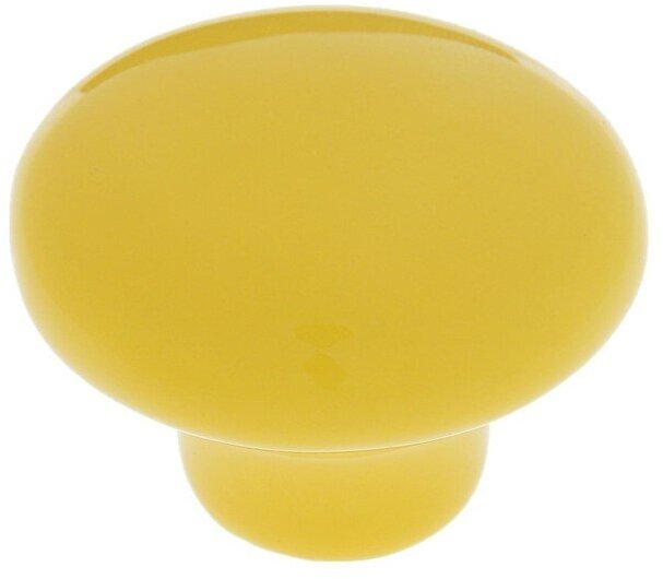 Ручка-кнопка Ceramics 002, керамическая, желтая