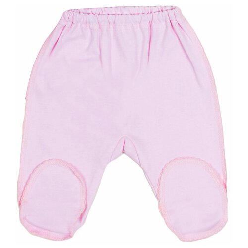 Ползунки короткие Клякса для мальчиков, под подгузник, закрытая стопа, пояс на резинке, размер 56, розовый