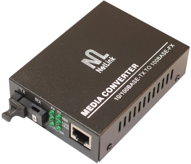 Медиаконвертер NetLink Медиаконвертер NetLink GE-920B20SC (Tx-1550nm, Rx-1310nm)