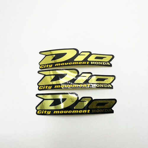 Наклейки Dio на скутер HONDA DIO (3шт, золото) 7307D