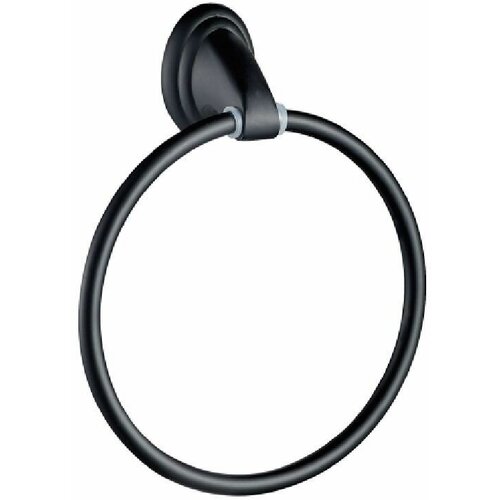 Полотенцедержатель/ кольцо для полотенец ванной комнаты OUTE черный матовый, материал металл