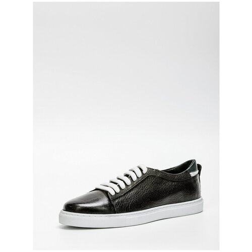 Кроссовки Rowsen, демисезонные, повседневные, натуральная кожа, размер 42, черный