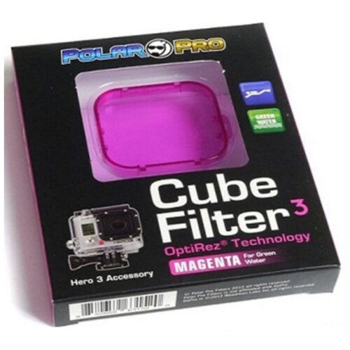 PolarPro Magenta Пурпурный фильтр на аквабокс GoPro Hero 3