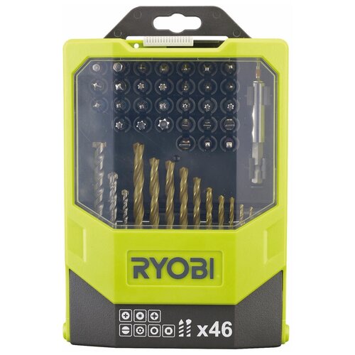 Набор сверл и бит 46 предметов Ryobi RAK46MiXC