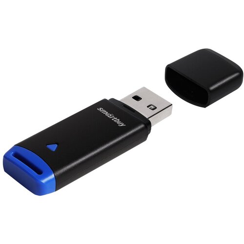 Флеш-накопитель 64Gb SmartBuy Easy, USB 2.0, пластик, чёрный