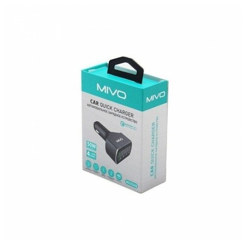 Автомобильное зарядное устройство Mivo 4 usb 50W MU334Q черный