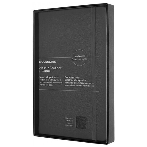 Блокнот Moleskine LIMITED EDITION LEATHER LCLH31HBKBOX Large 130х210мм 192стр. линейка твердая облож