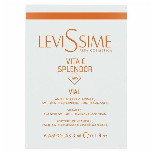 LEVISSIME Vita C Vials + GPS Комплекс с витамином С и протеогликанами, 6х3 мл.