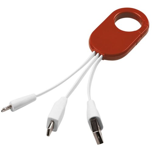 Кабель для зарядки 3-в-1 красный 642₽