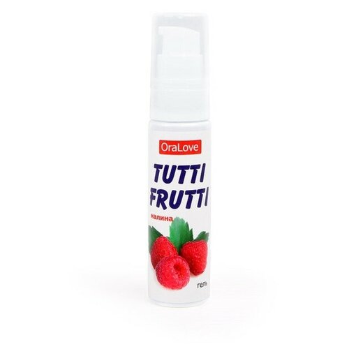 Гель-смазка TUTTI-FRUTTI OraLove Малина, на водной основе, съедобная, 30 мл спрей ffem super spray 50 мл tutti frutti