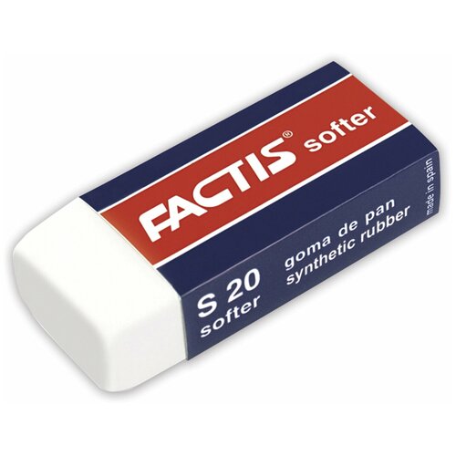 FACTIS Ластик Softer S 20 белый 20
