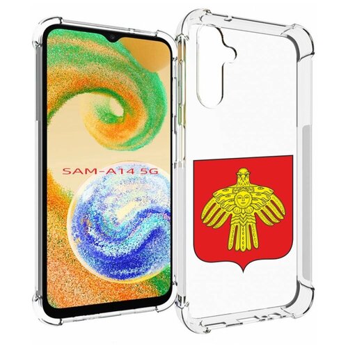 Чехол MyPads герб-коми-сыктывкар для Samsung Galaxy A14 4G/ 5G задняя-панель-накладка-бампер