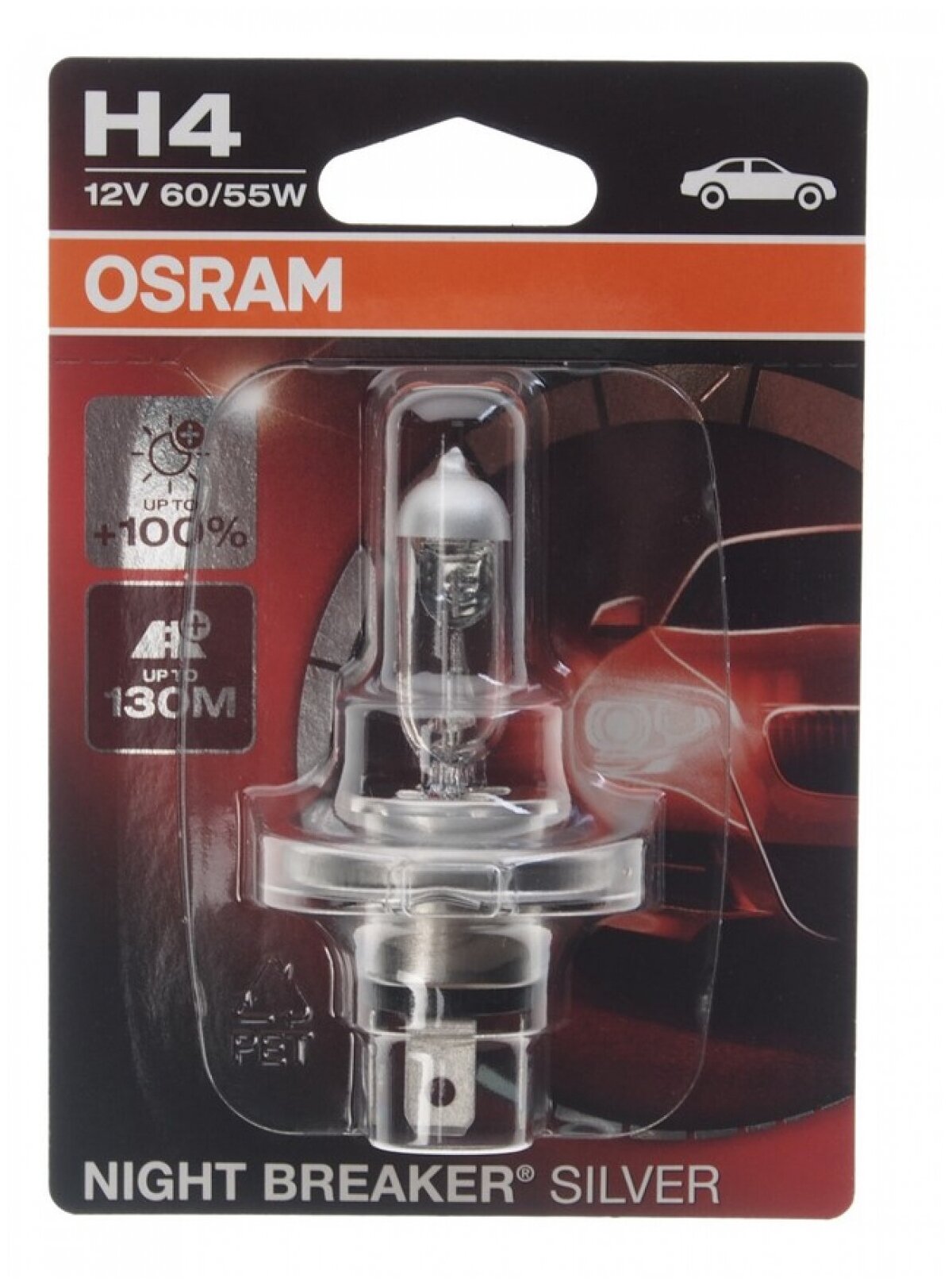 Лампа автомобильная галогенная OSRAM , H4, 12В, 1шт - фото №11