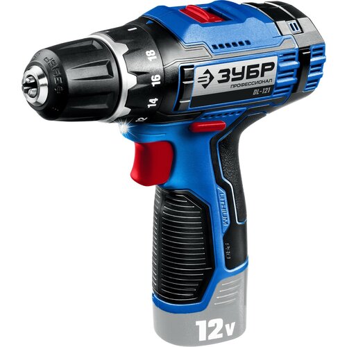 ЗУБР Т7 12 В 40 Нм без АКБ дрель-шуруповерт Профессионал DL-121 574100₽