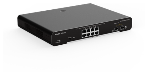 Коммутатор Ruijie Reyee 8-Port Gigabit L2 Managed POE Switch 8 Gigabit RJ45 POE/POE+ Ports2 SFP Slots125W PoE Power budget Desktop Steel Case