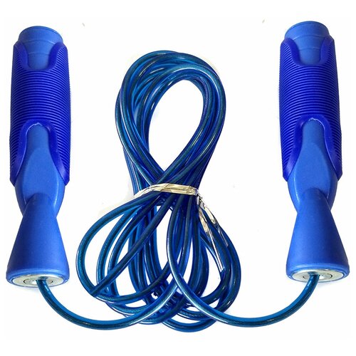 фото Скакалка с подшипником 2,8 м. пп/трос (синяя) hawk