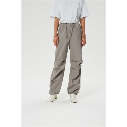 фото Брюки карго leaf clothes брюки с защипами leaf, размер s/m, серый