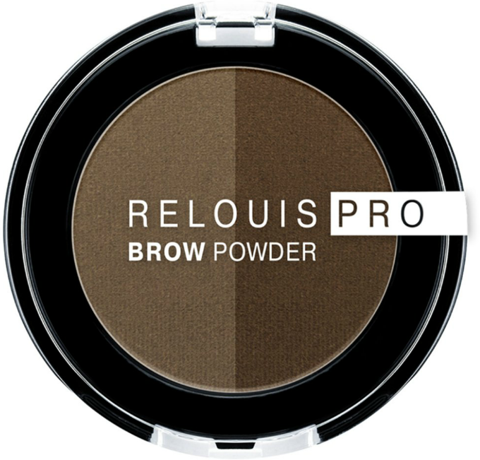 Relouis Тени для бровей PRO Brow Powder тон 02 Taupe 1 шт