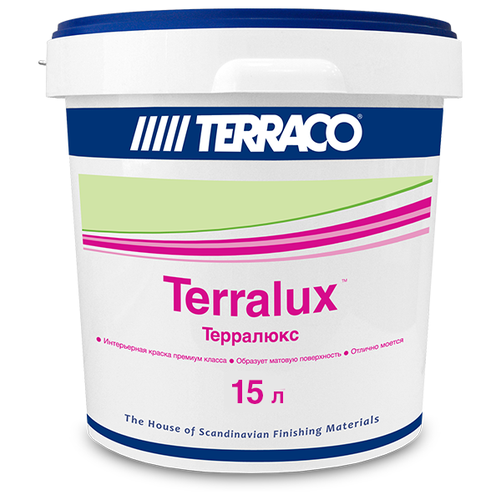 Краска Фасадная Terraco Terralux 3.5л Белая, Акриловая с Повышенной Износоустойчивостью / Террако Терралюкс