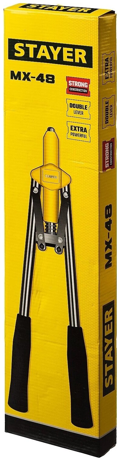 STAYER MX-48 3.2-4.8 мм, 530 мм, двуручный заклепочник (3114_z01)