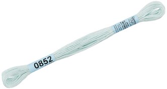 Мулине Gamma нитки для вышивания 0820-3070 8 м, 24 шт. 0852 бл.голубой