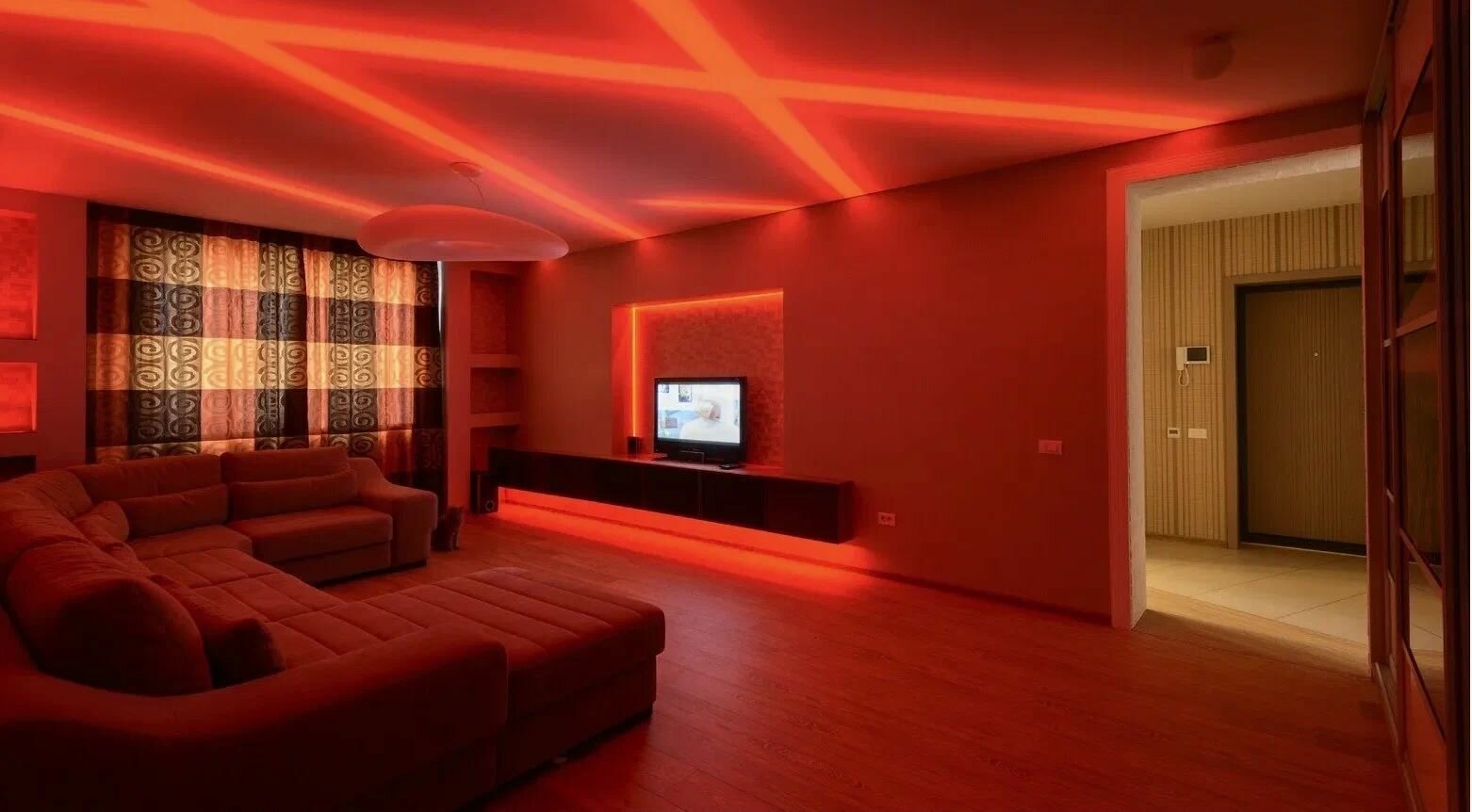 Гибкий неон, цвет красный, неоновая светодиодная лента 6х12мм, 12V DC, 120 LED/m, IP 65 - фотография № 9