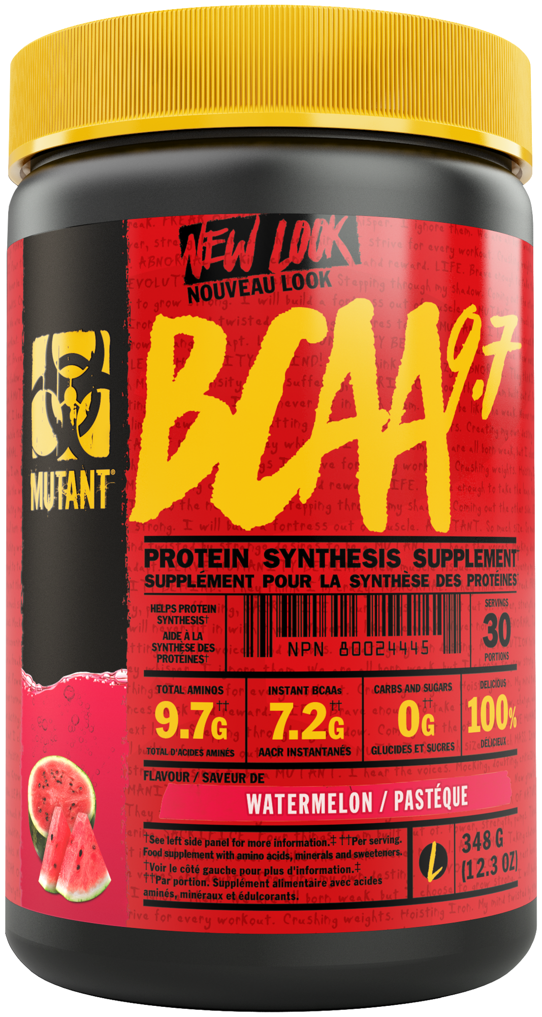 BCAA Mutant BCAA, арбуз, 348 гр.