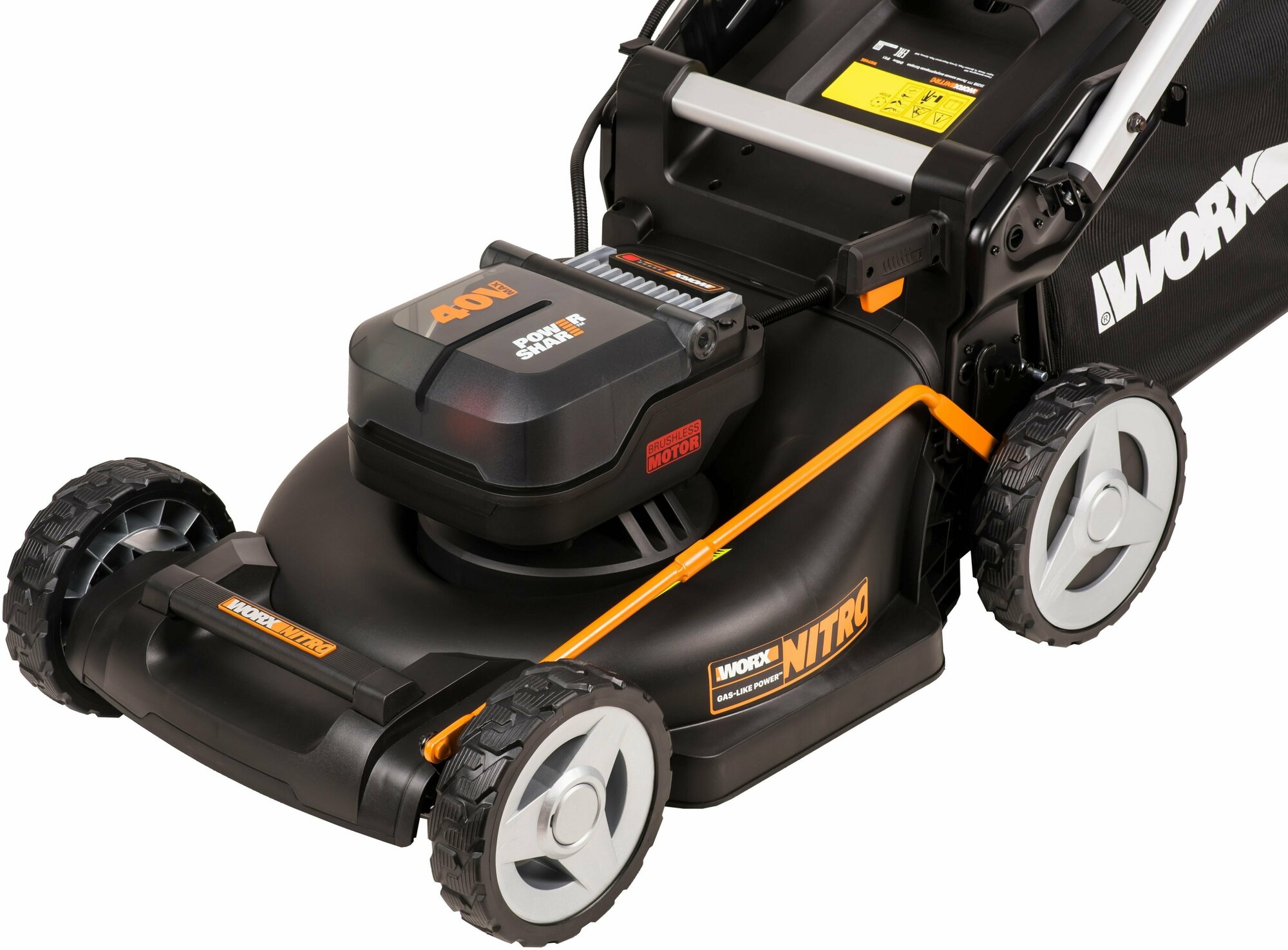 WORX WG749E Газонокосилка аккумуляторная самоходная - фотография № 9