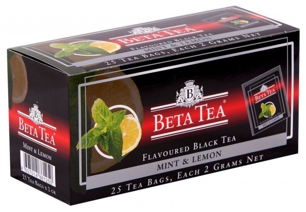 Бета Чай Мята - Лимон 25*2г - фотография № 1