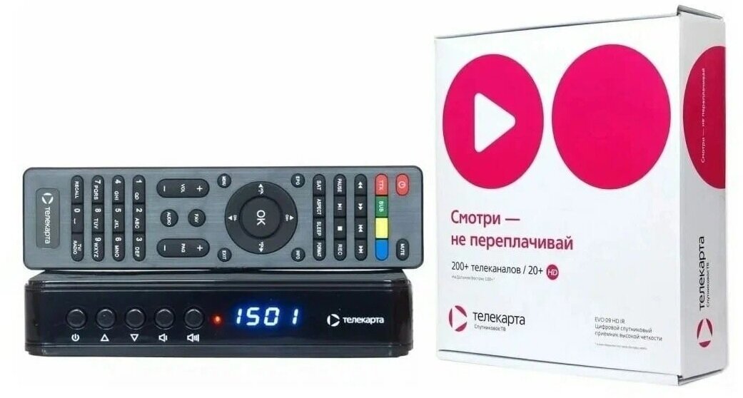 Ресивер Телекарта EVO 09 HD r4 Irdeto c картой доступа