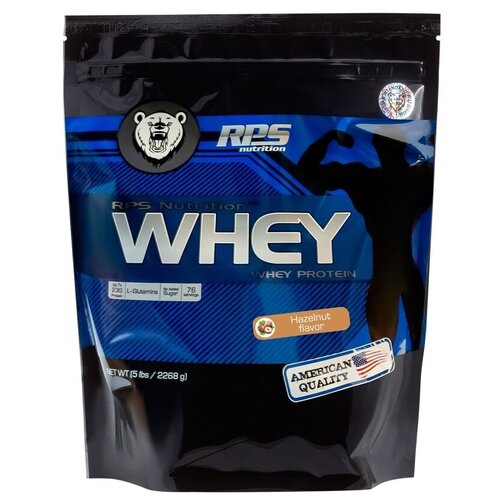 Протеин RPS Nutrition Whey Protein, 2268 гр., лесной орех протеин rps nutrition egg protein 2268 гр ваниль