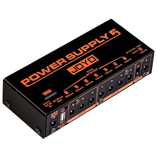 JOYO Блок питания для педалей эффектов JP-05 1 шт. joyo jp 04 isolated power supply блок питания