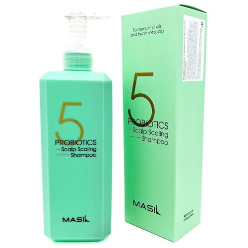 masil шампунь для волос и кожи головы глубокоочищающий 5 probiotics scalp scaling shampoo 8 мл 3 шт Шампунь глубокоочищающий с пробиотиками Masil 5 Probiotics Scalp Scaling Shampoo, 500мл
