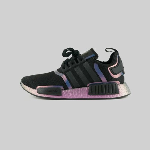 Кроссовки adidas Originals NMD_R1, летние, повседневные, размер 41 1/3, фиолетовый, черный