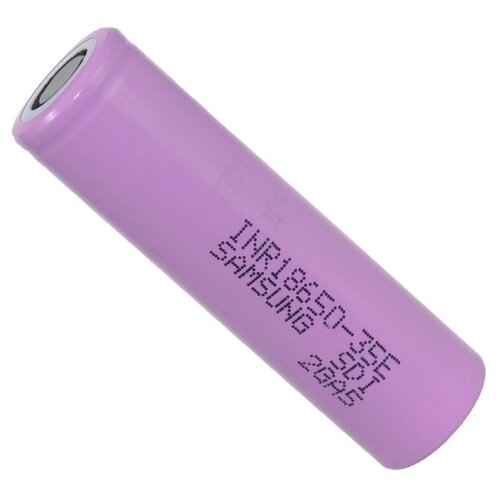 Аккумулятор Samsung 18650 INR18650-35E 3.7V Li-ion 3500mAh 8A без защиты , 1шт.