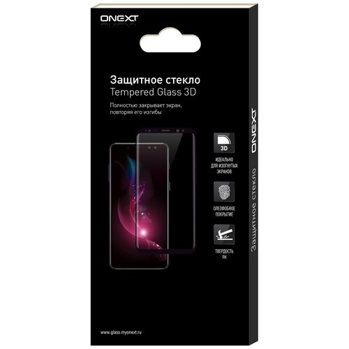 Защитное стекло Onext для телефона Apple iPhone 6/6S Plus, 3D, черное защитное 3d стекло для oneplus 5t изогнутое на весь экран 6 01 с черной рамкой