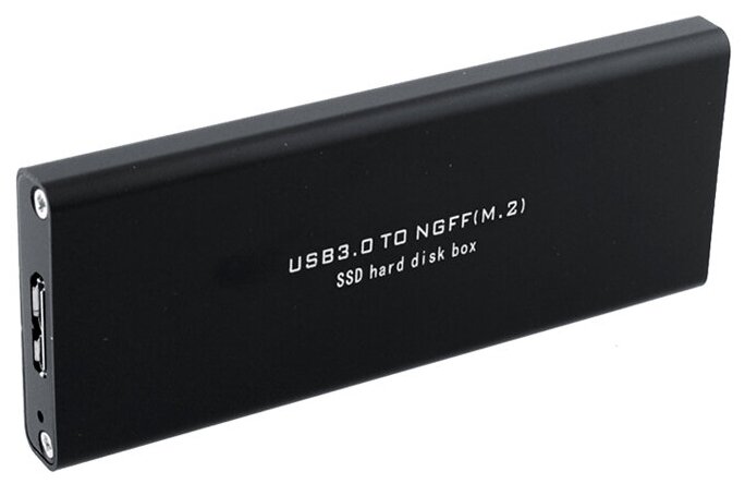 Корпус для SSD M.2 NGFF Orient 3502U3 контейнер ASM1153E поддержка TRIM алюминий черный usb 3.0