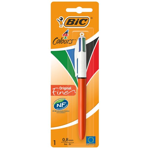 BIC Ручка шариковая 4 Colours Original Fine, 0.3 мм 802078, 802078, 1 шт.