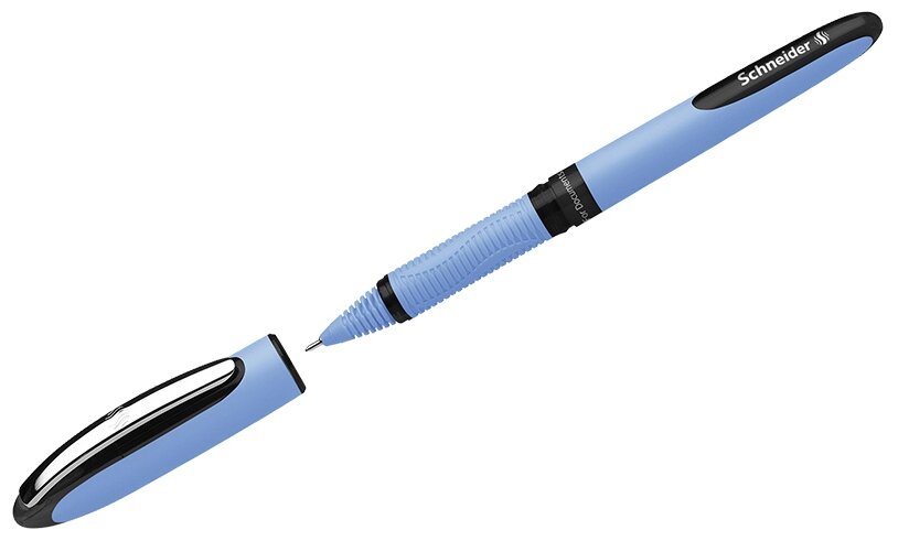 Ручка-роллер Schneider "One Hybrid N" черная, 0,7мм, игольчатый пишущий узел, одноразовая, 10 шт. в упаковке