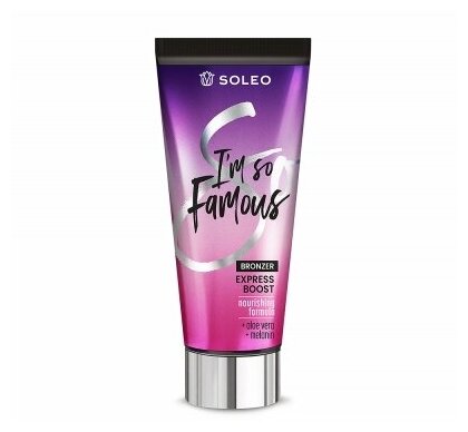 Крем-автобронзатор для тела Soleo I'm So Famous Bronzer Express Boost, 150 мл