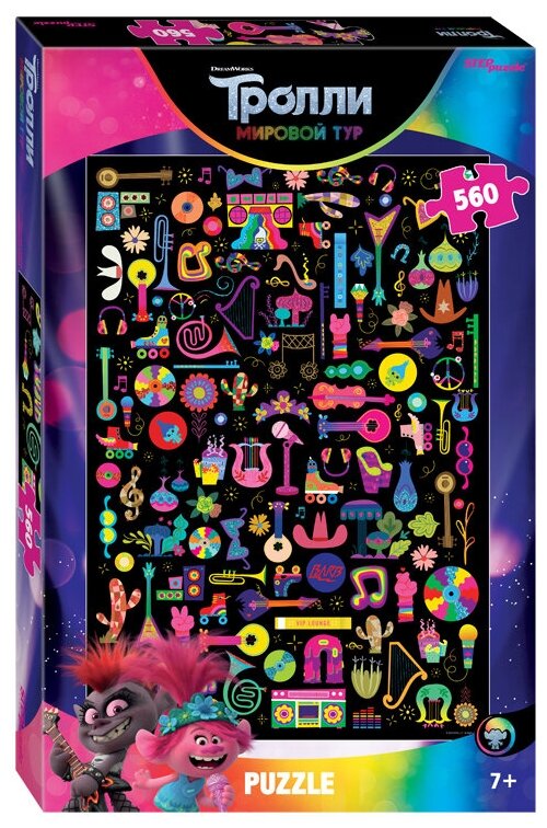 Мозаика "puzzle" 560 "Trolls - 2" (DreamWorks)