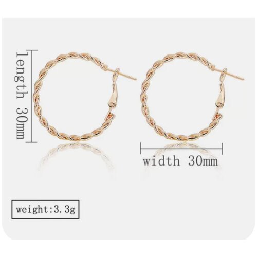 фото Серьги женские-кольца, серьги-конго, гипоаллергенный сплав doreenbeads