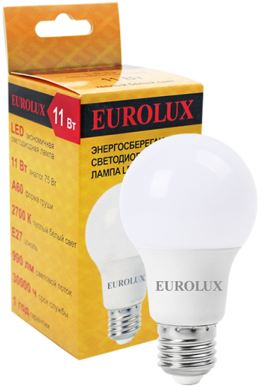 Лампа светодиодная LL-E-A60-15W-230-6K-E27 (груша, 15Вт, холод., Е27) Eurolux - фото №14